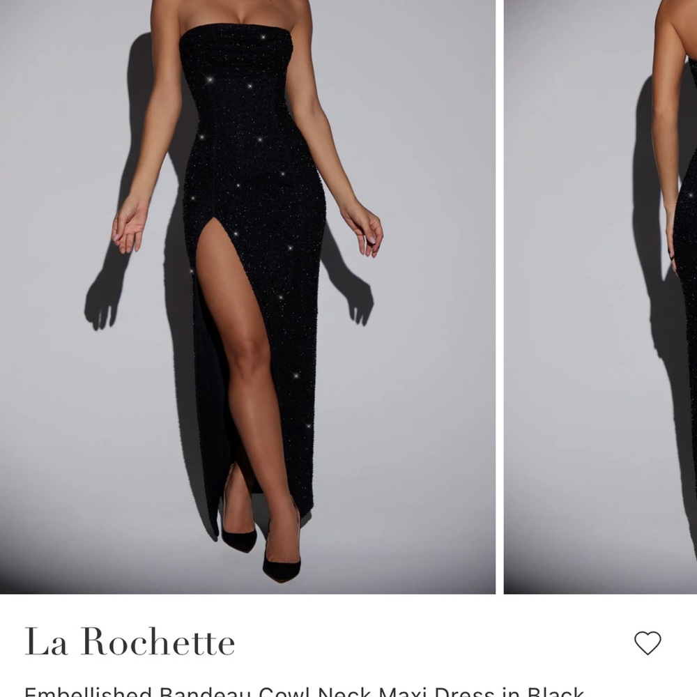 Oh Polly Black Maxi Dress